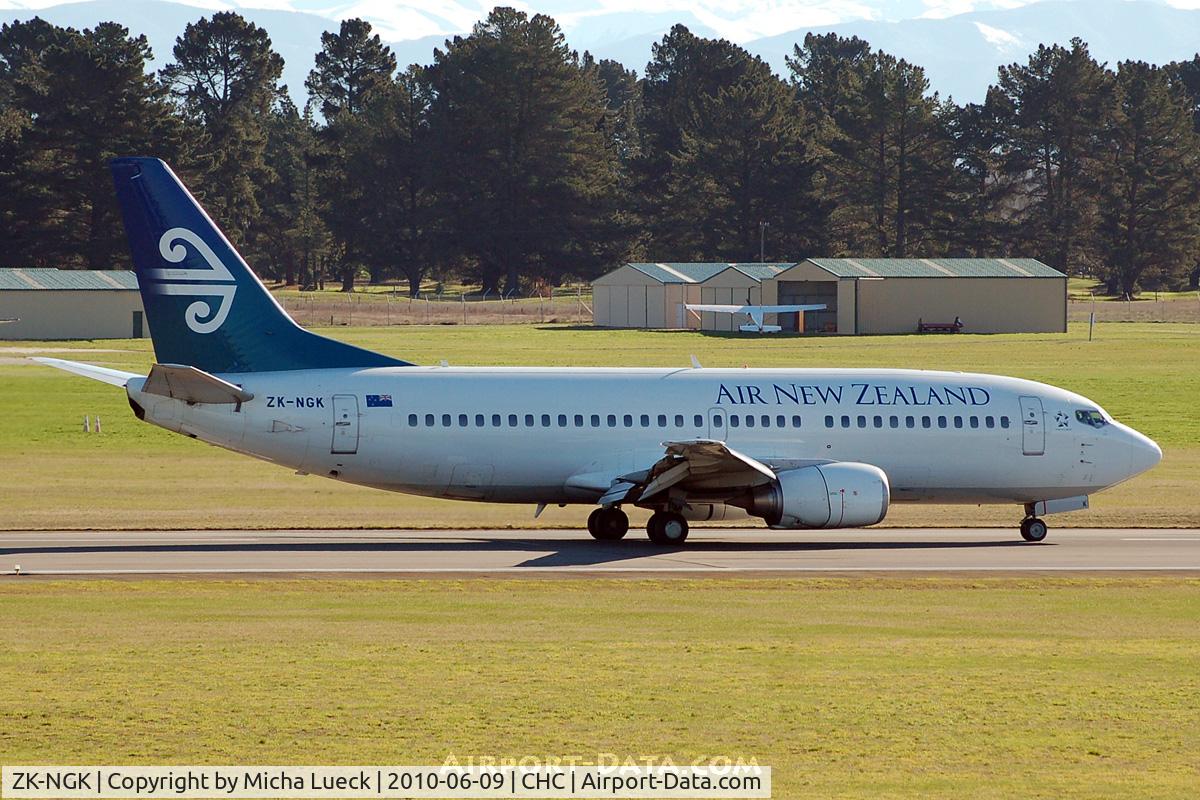 ZK-NGK, 1995 Boeing 737-3K2 C/N 26318, At Christchurch