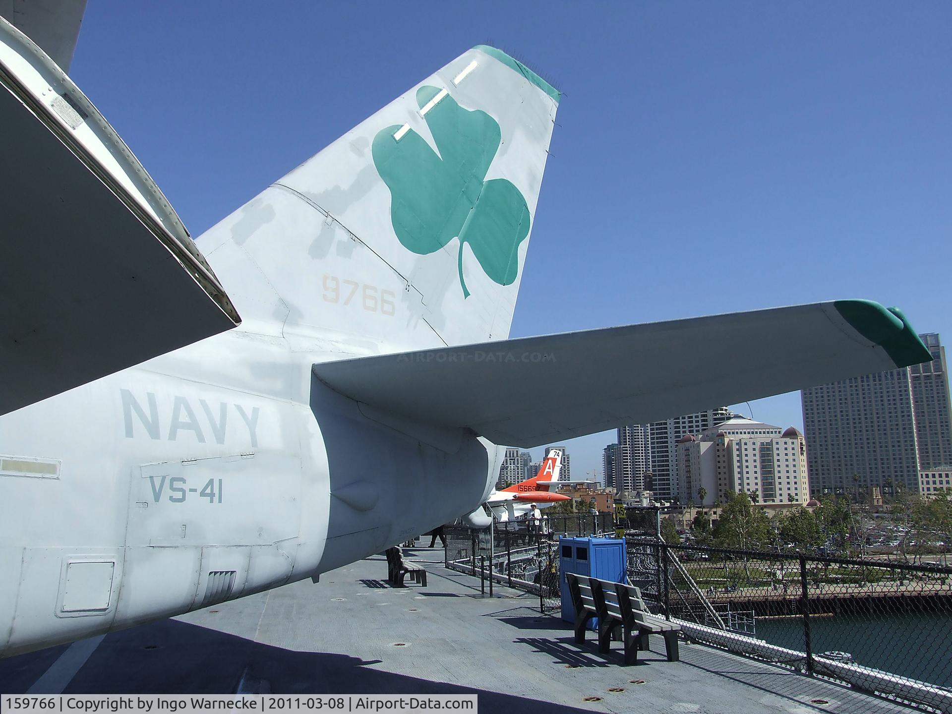 159766, Lockheed S-3A Viking C/N 394A-1095, Lockheed S-3A Viking on the flight deck of the USS Midway Museum, San Diego CA
