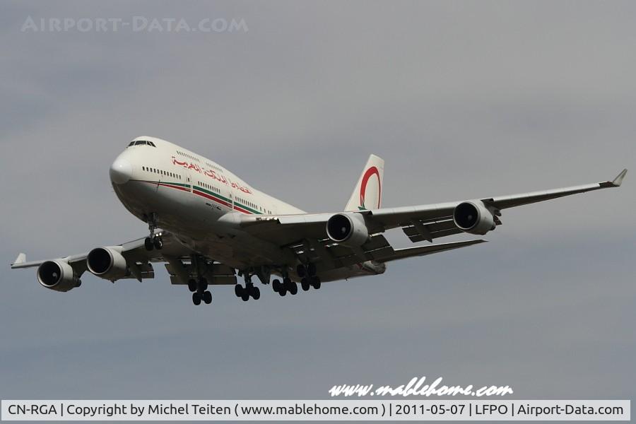 CN-RGA, 1993 Boeing 747-428 C/N 25629, Royal Air Maroc
