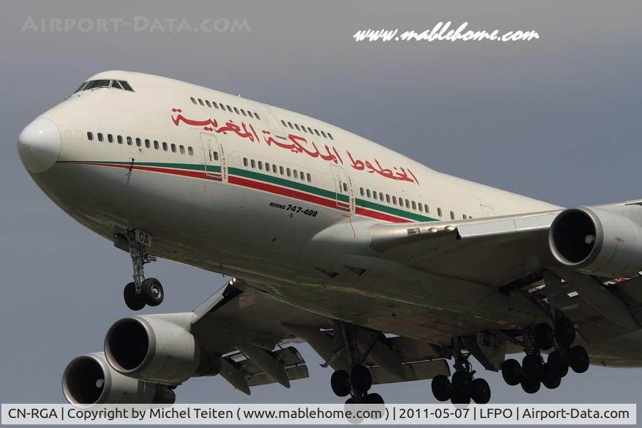 CN-RGA, 1993 Boeing 747-428 C/N 25629, Royal Air Maroc