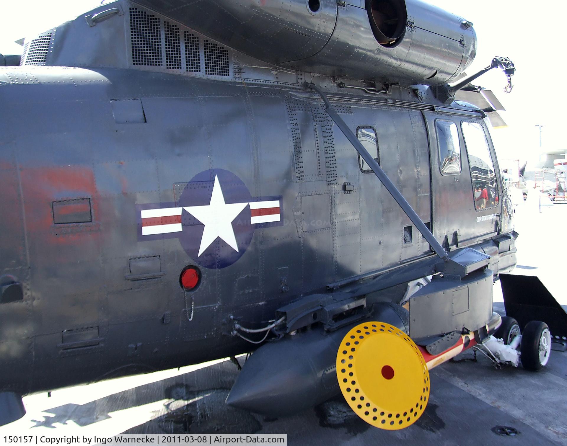 150157, Kaman SH-2F Seasprite C/N 107, Kaman SH-2F Seasprite (originally built as HU2K-1U/UH-2B) on the flight deck of the USS Midway Museum, San Diego CA