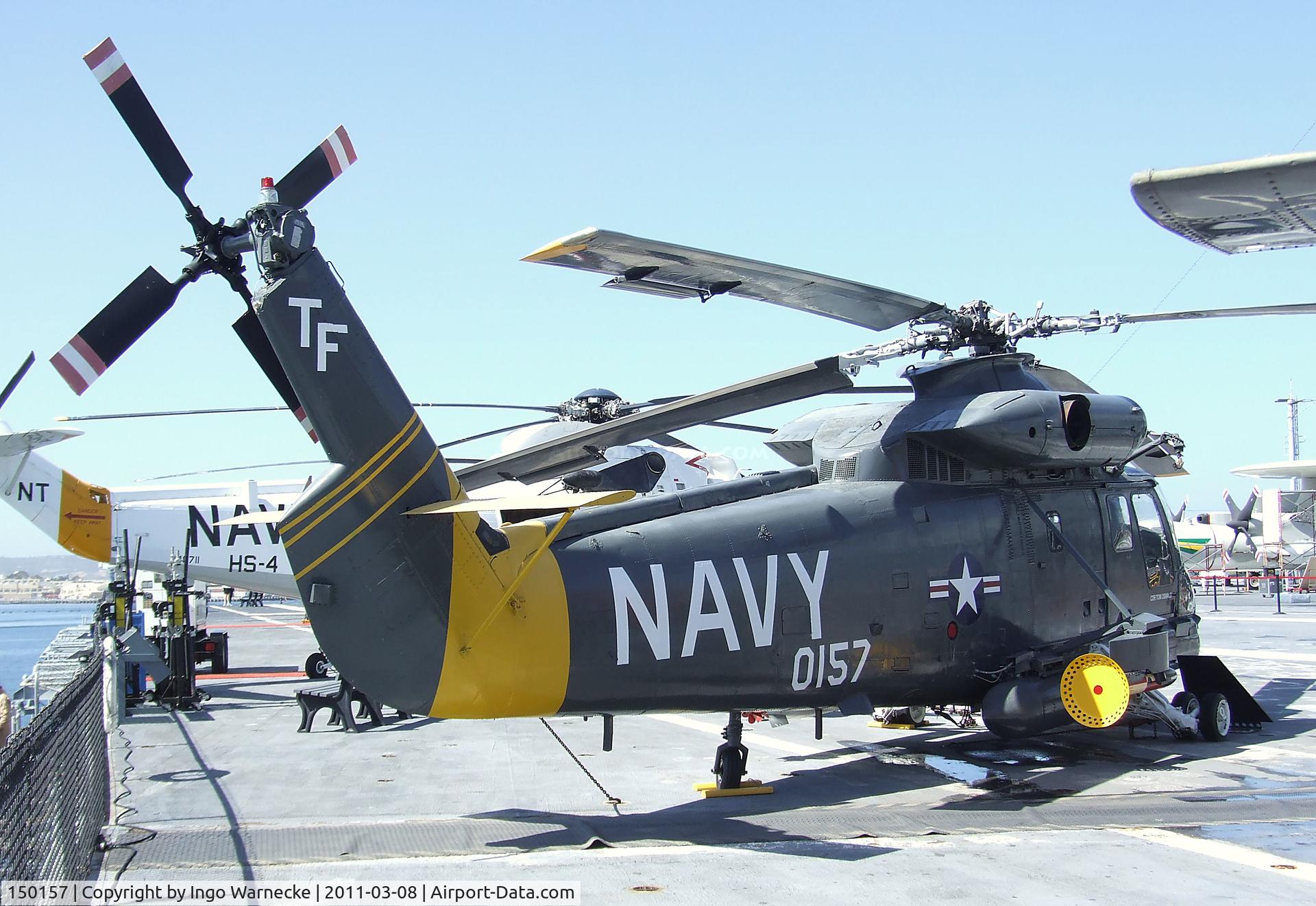 150157, Kaman SH-2F Seasprite C/N 107, Kaman SH-2F Seasprite (originally built as HU2K-1U/UH-2B) on the flight deck of the USS Midway Museum, San Diego CA