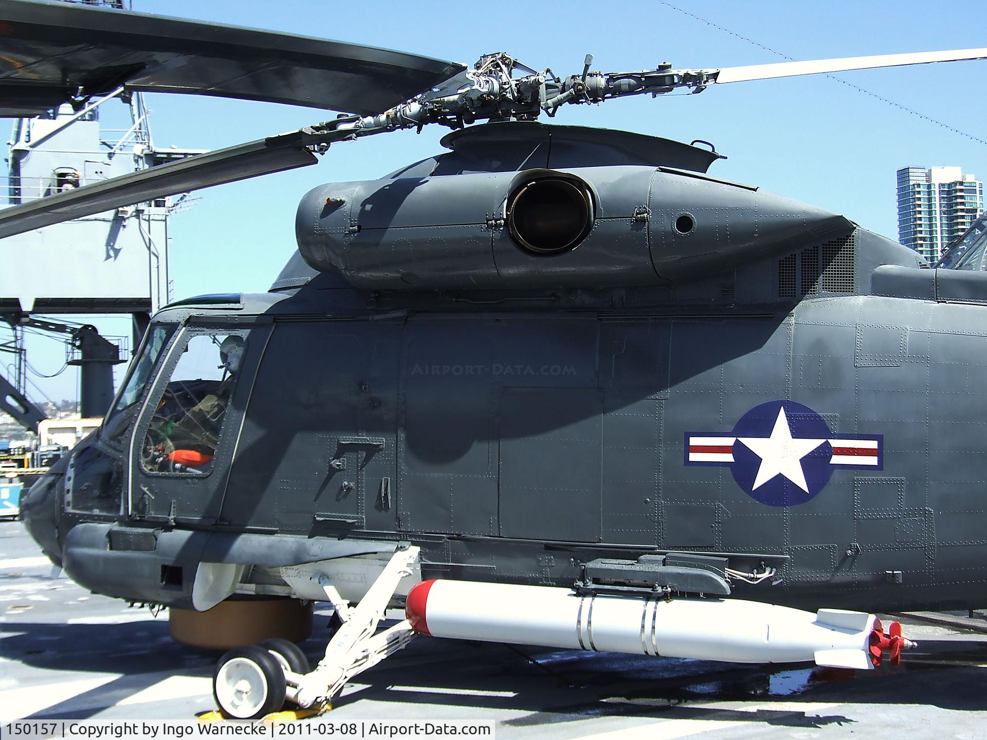 150157, Kaman SH-2F Seasprite C/N 107, Kaman SH-2F Seasprite (originally built as HU2K-1U/UH-2B) on the flight deck of the USS Midway Museum, San Diego CA