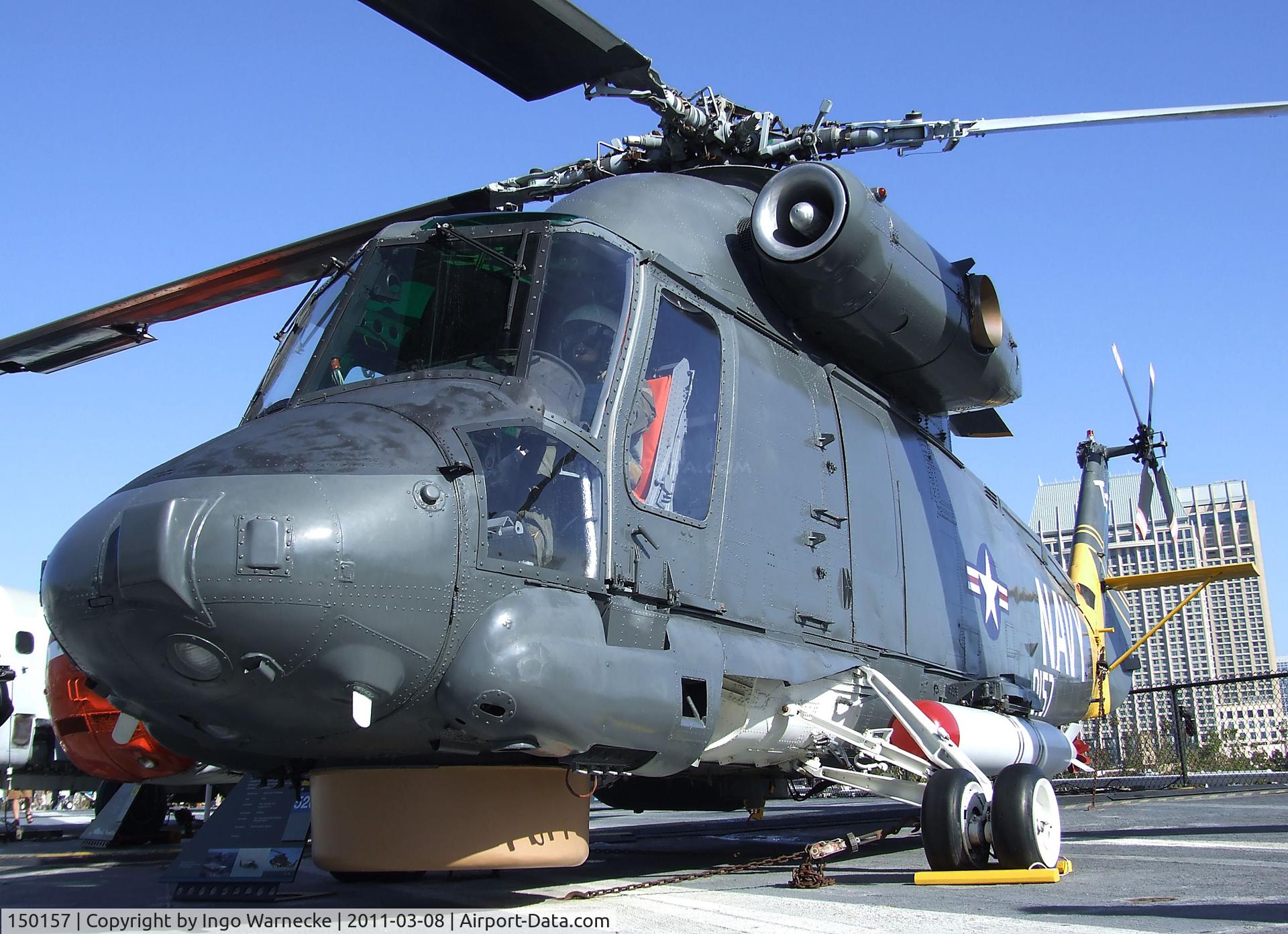 150157, Kaman SH-2F Seasprite C/N 107, Kaman SH-2F Seasprite (originally built as HU2K-1U/UH-2B) on the flight deck of the USS Midway Museum, San Diego CA