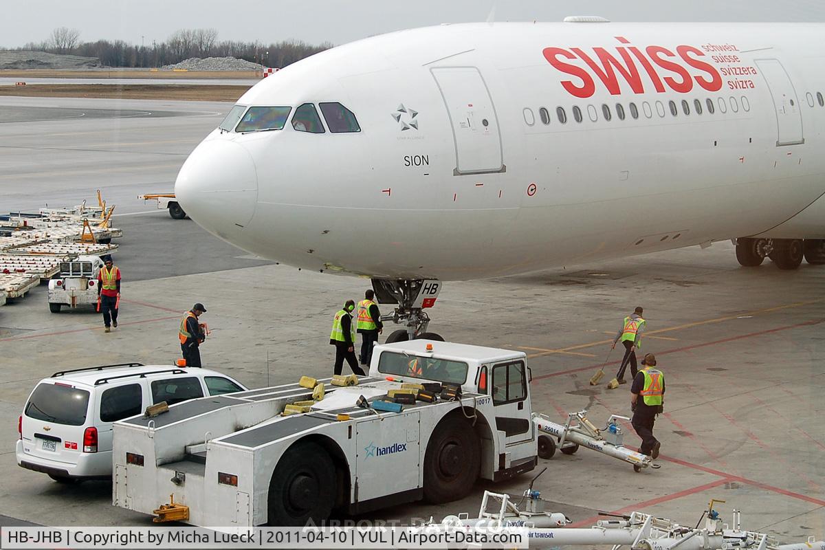HB-JHB, 2009 Airbus A330-343X C/N 1018, At Montreal