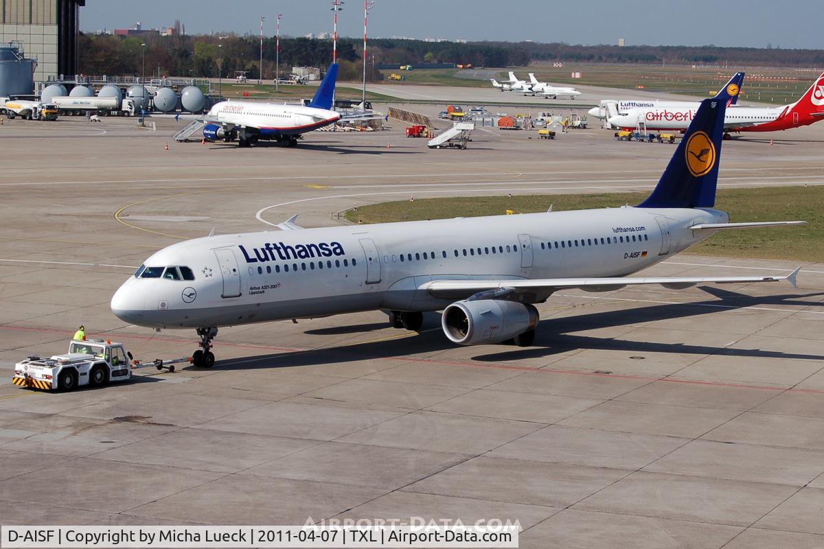 D-AISF, 2000 Airbus A321-231 C/N 1260, At Tegel