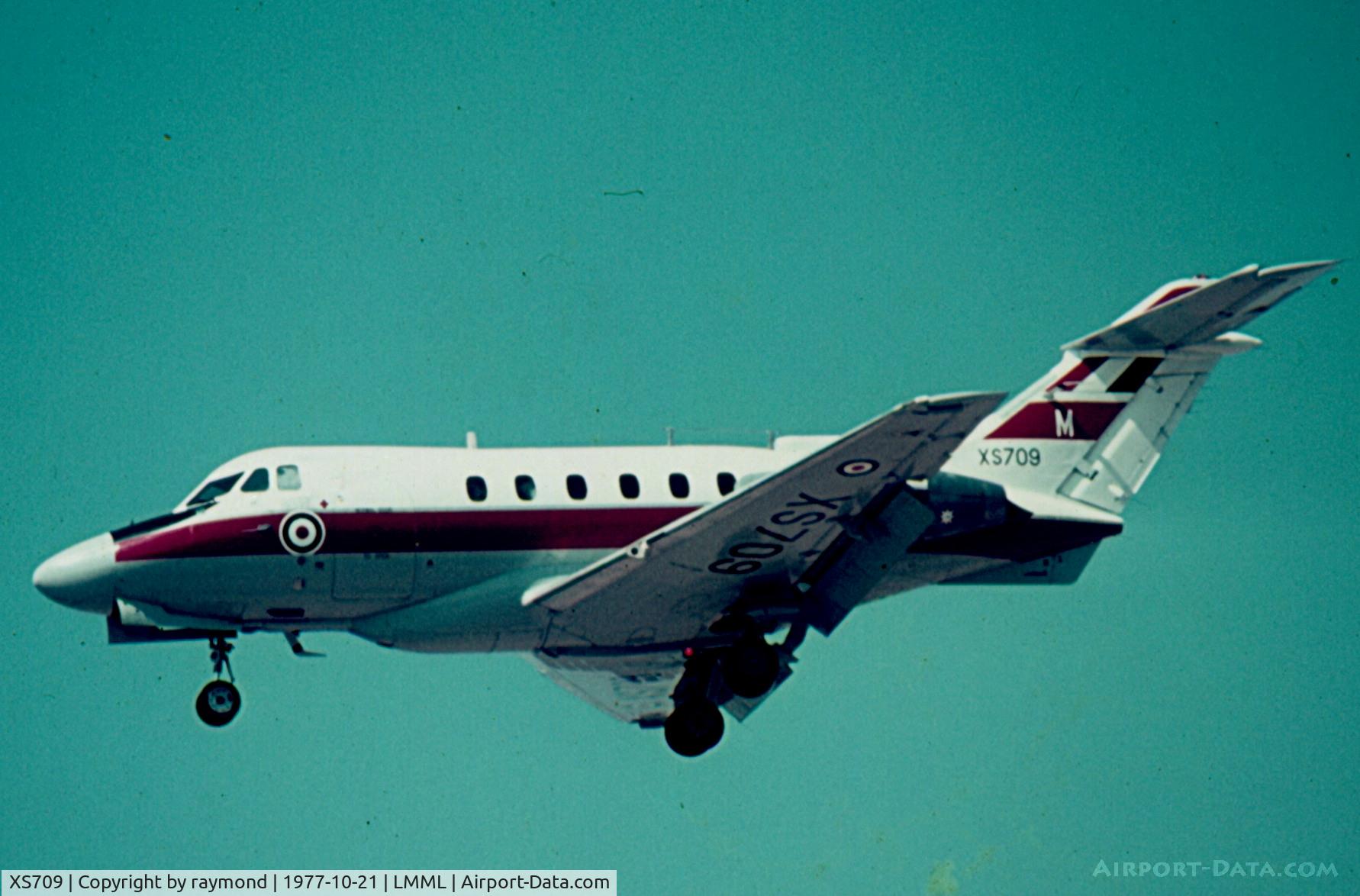 XS709, 1964 Hawker Siddeley HS.125 Dominie T.1 C/N 25011, Dominie XS709/M 6FTS RAF