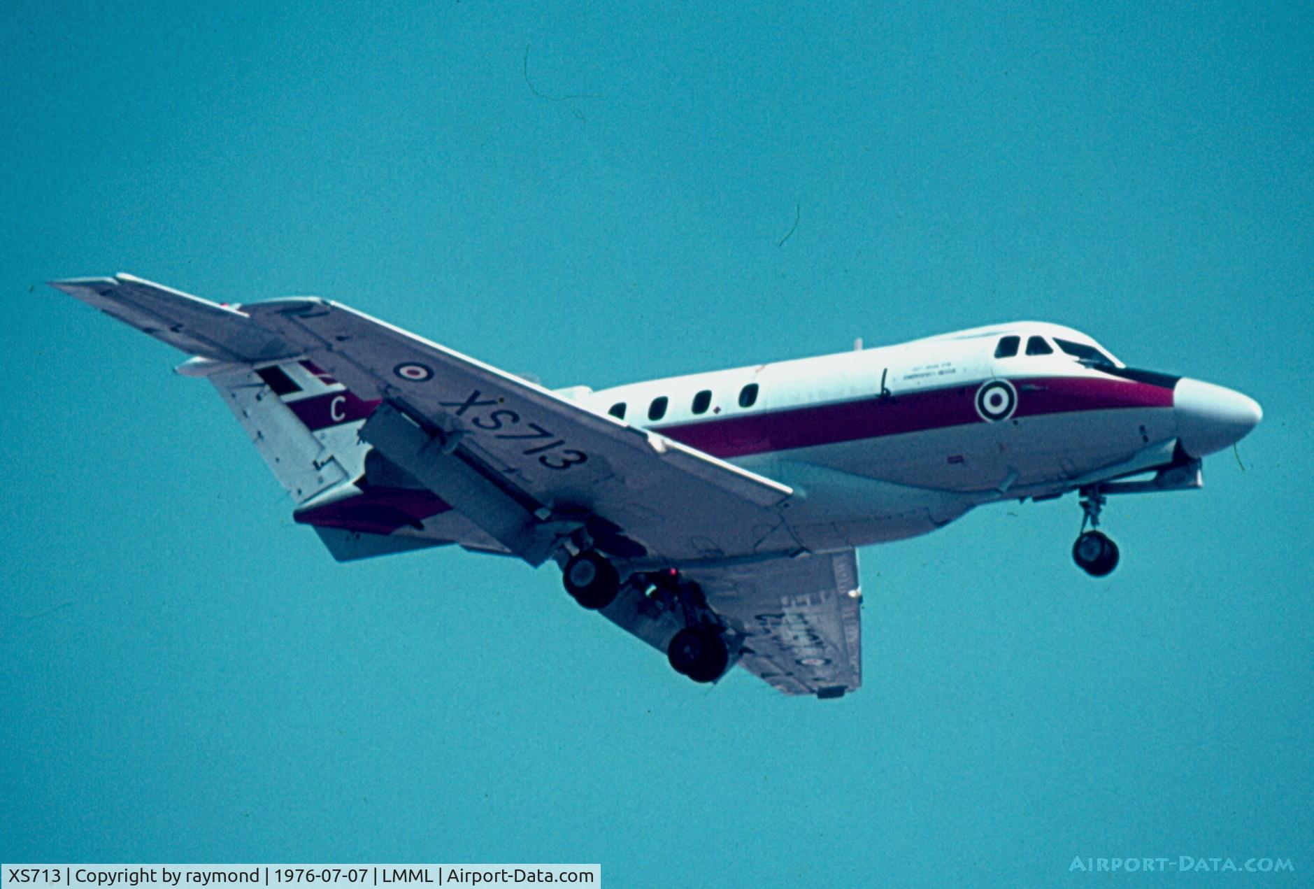 XS713, 1965 Hawker Siddeley HS.125 Dominie T.1 C/N 25041, Dominie XS713/C 6FTS RAF