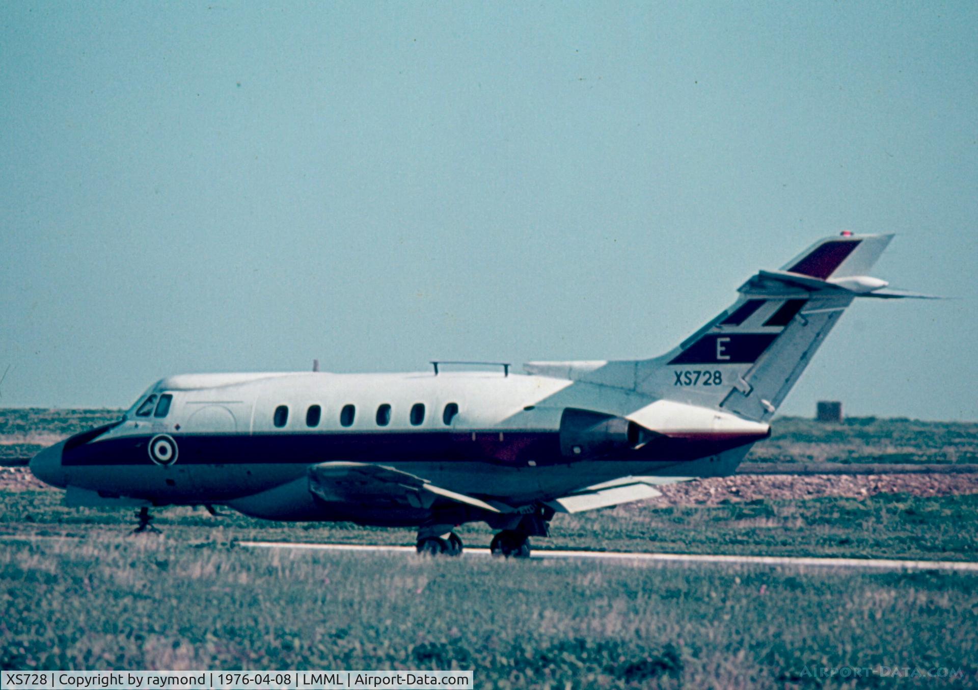 XS728, 1965 Hawker Siddeley HS.125 Dominie T.1 C/N 25048, Dominie XS728/E 6FTS RAF