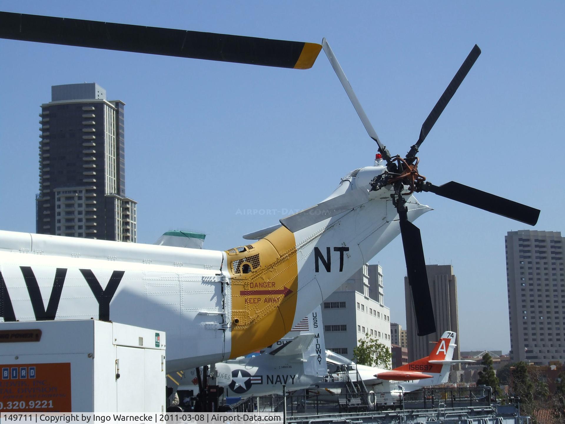 149711, Sikorsky SH-3H Sea King C/N 61128, Sikorsky SH-3H (originally built as SH-3A) Sea King on the flight deck of the USS Midway Museum, San Diego CA