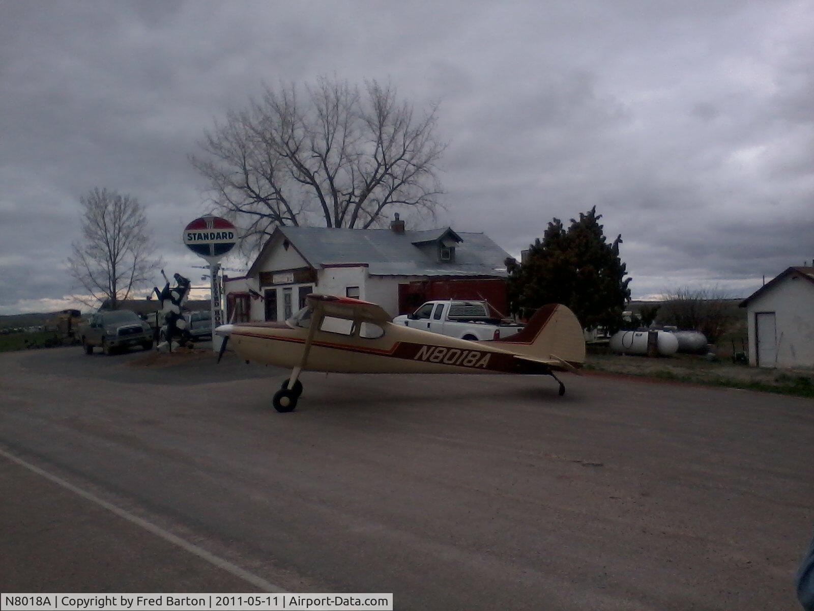 N8018A, 1952 Cessna 170B C/N 20870, 8018A at Spotted Horse, WY.