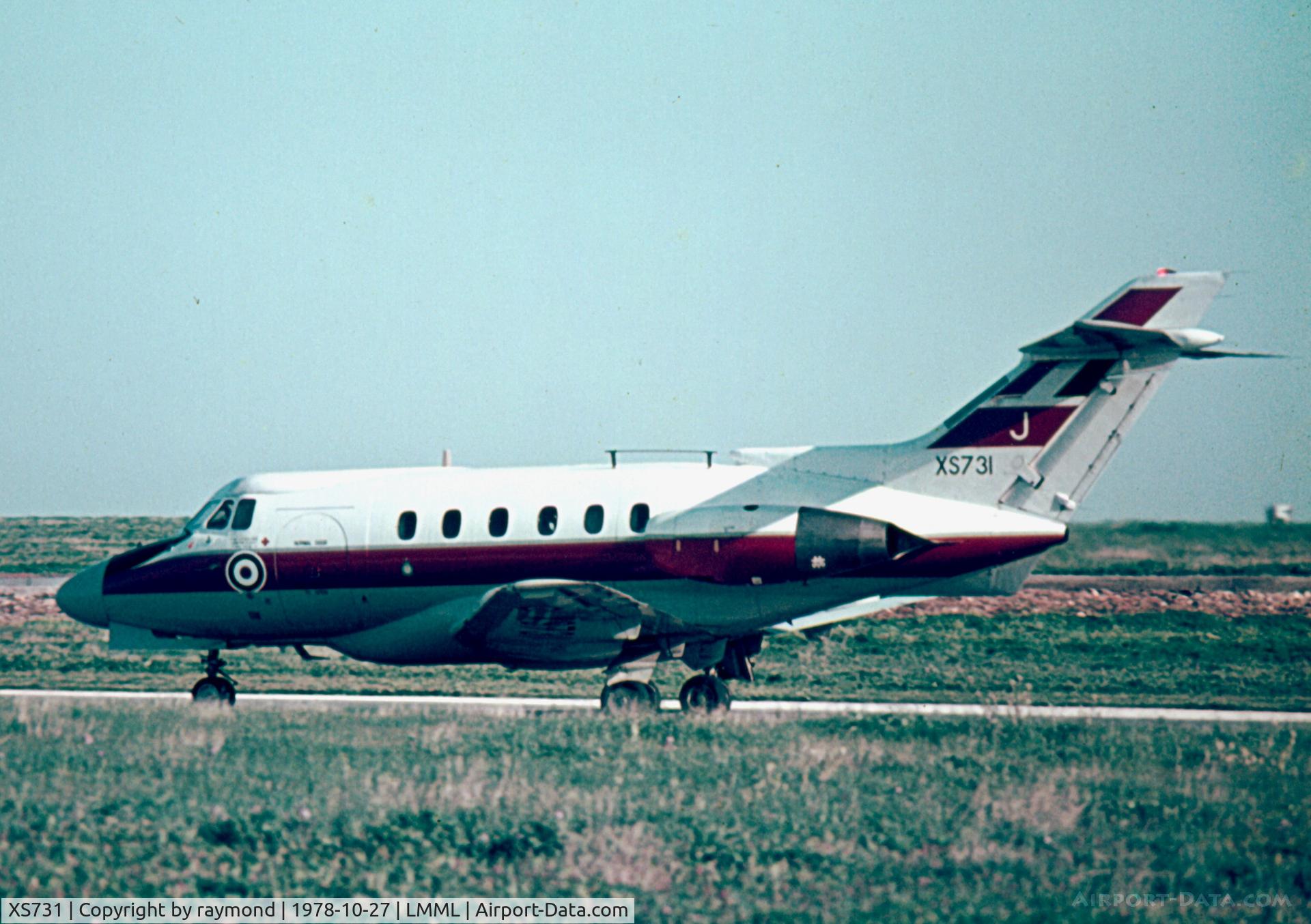 XS731, 1966 Hawker Siddeley HS.125 Dominie T.1 C/N 25055, Dominie XS731/J 6FTS RAF