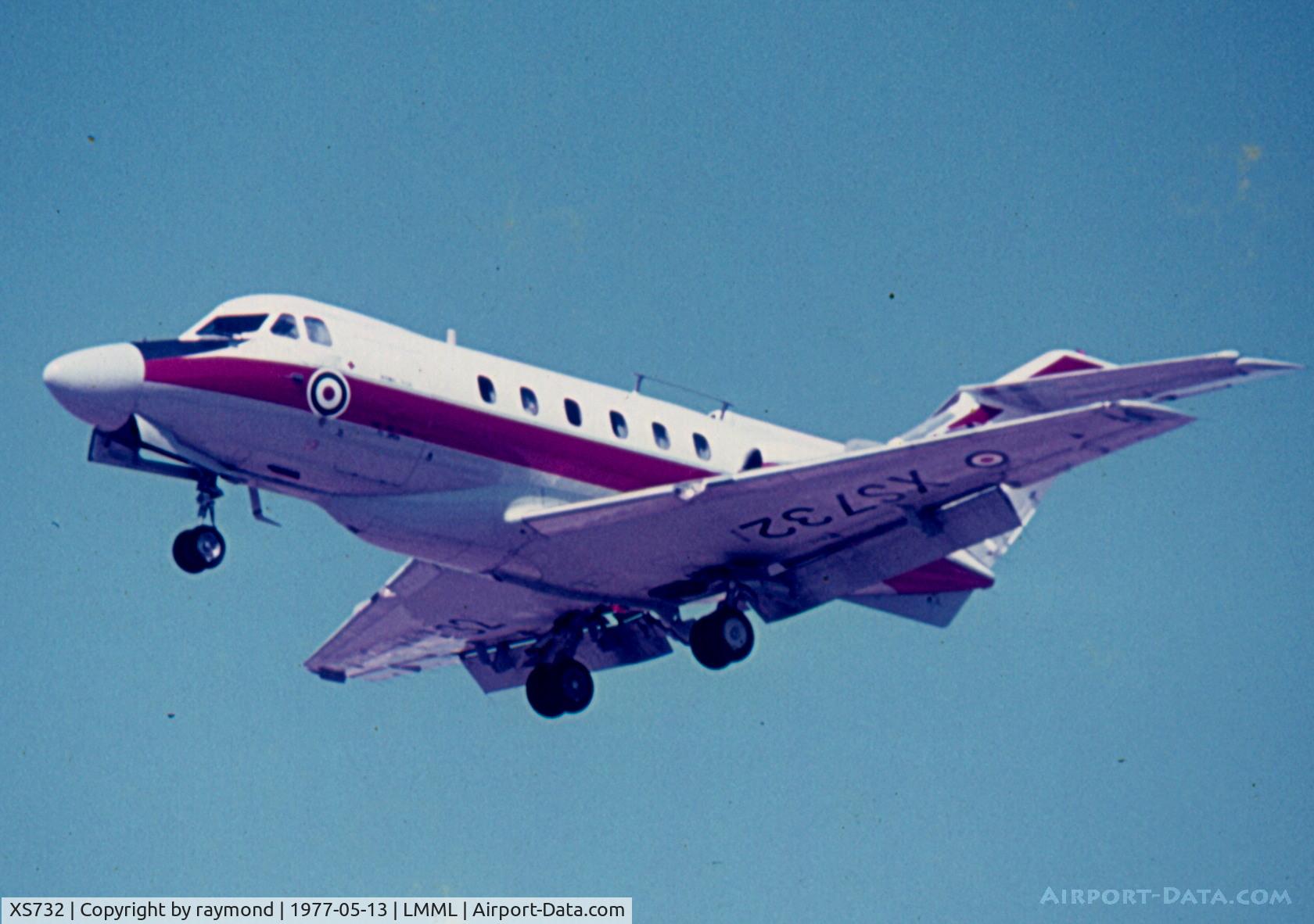 XS732, 1966 Hawker Siddeley HS.125 Dominie T.1 C/N 25056, Dominie XS732/B 6FTS RAF