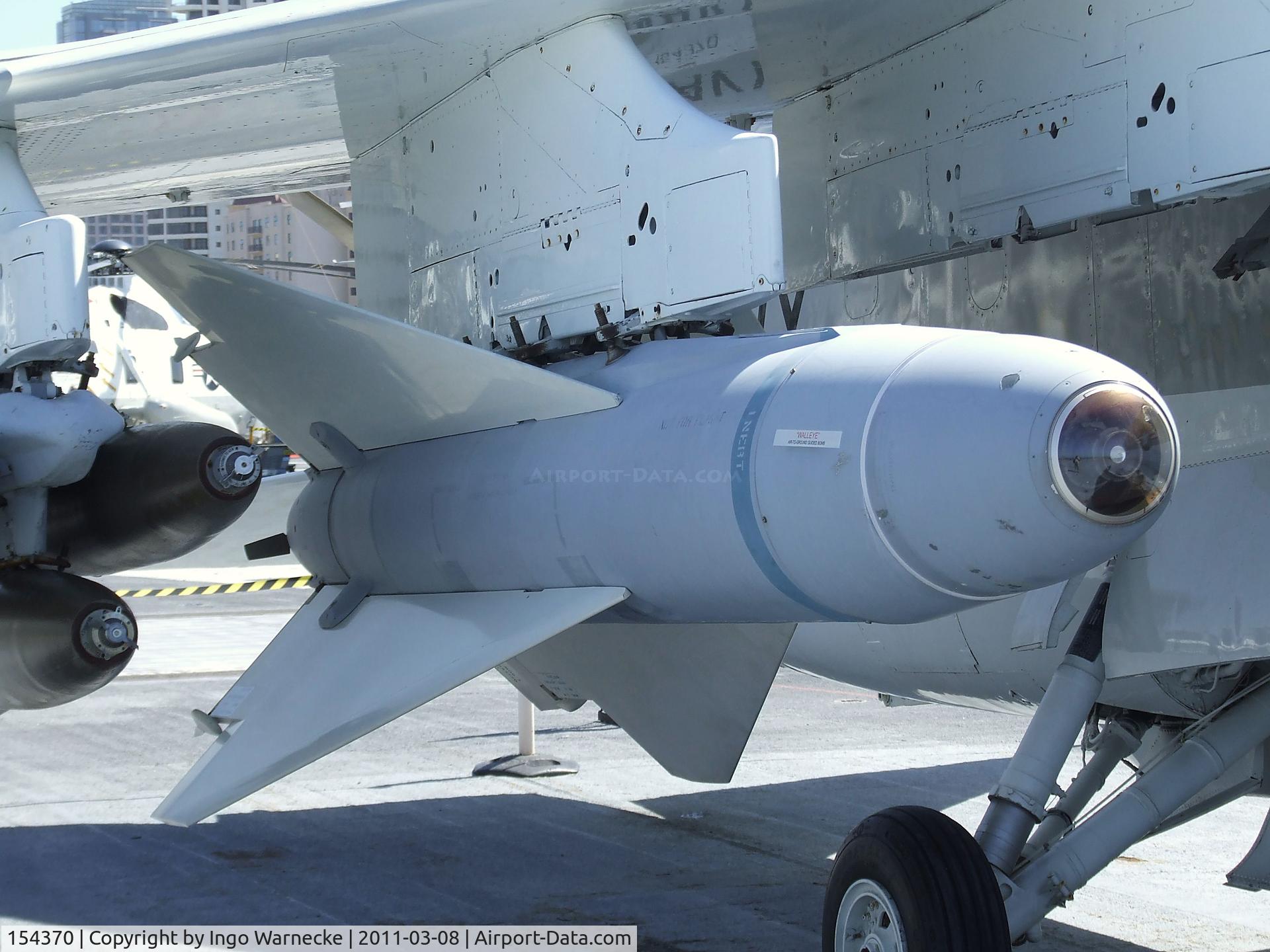 154370, LTV A-7B Corsair II C/N B-010, LTV A-7B Corsair II on the flight deck of the USS Midway Museum, San Diego CA