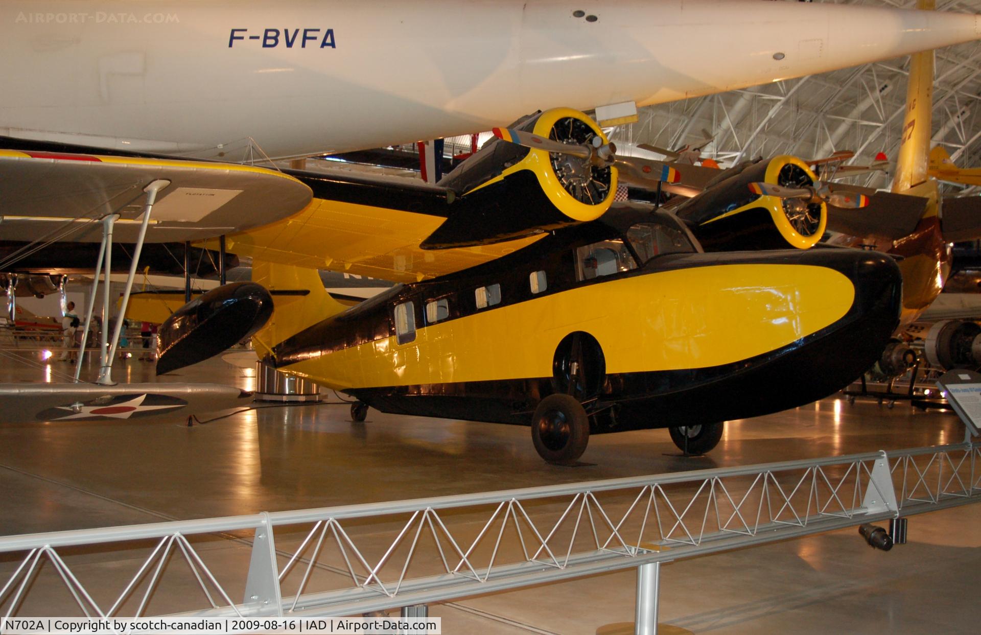 NC702A, Grumman G-21A Goose C/N 1048, Grumman G-21A Goose at the Steven F. Udvar-Hazy Center, Smithsonian National Air and Space Museum, Chantilly, VA