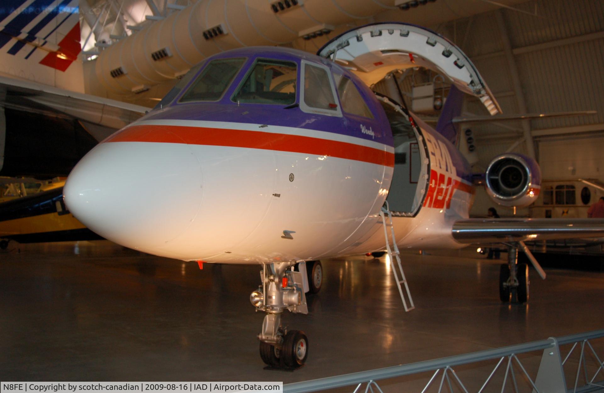 N8FE, 1969 Dassault Fan Jet Falcon (20D) C/N 199, 1969 Dassault Falcon 20 at the Steven F. Udvar-Hazy Center, Smithsonian National Air and Space Museum, Chantilly, VA