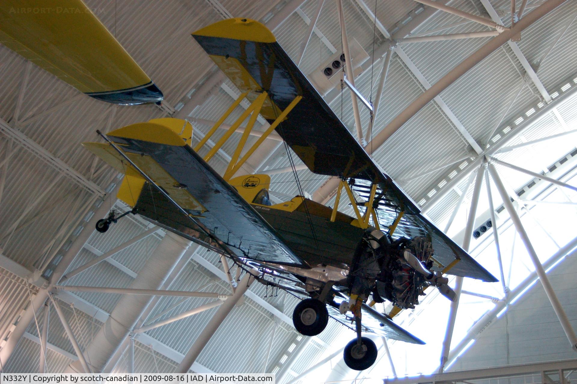N332Y, 1963 Grumman G-164 C/N 207, 1963 Grumman G-164 Ag-Cat at the Steven F. Udvar-Hazy Center, Smithsonian National Air and Space Museum, Chantilly, VA
