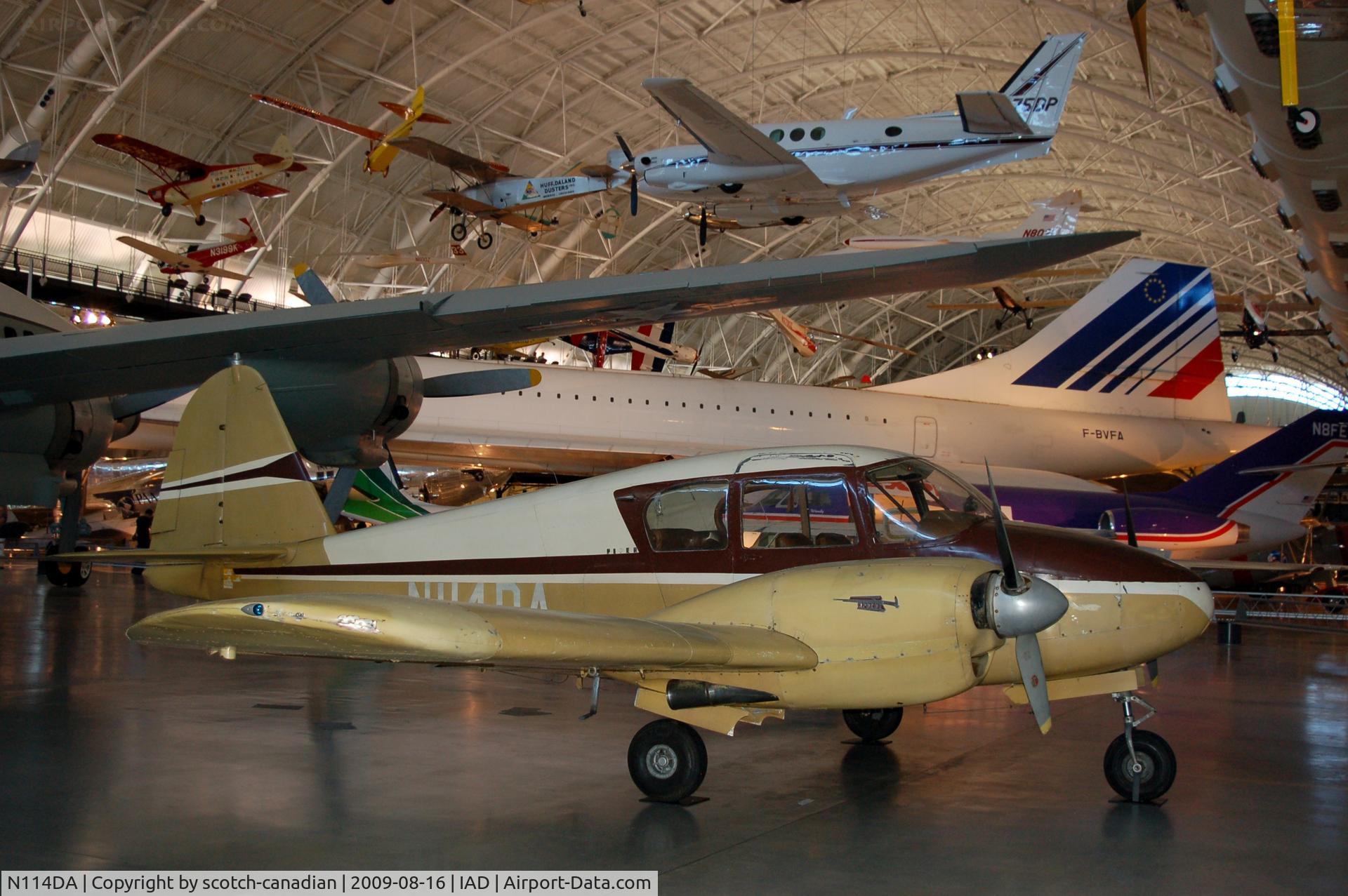N114DA, 1954 Piper PA-23 C/N 23-14, 1954 Piper PA-23 Apache at the Steven F. Udvar-Hazy Center, Smithsonian National Air and Space Museum, Chantilly, VA