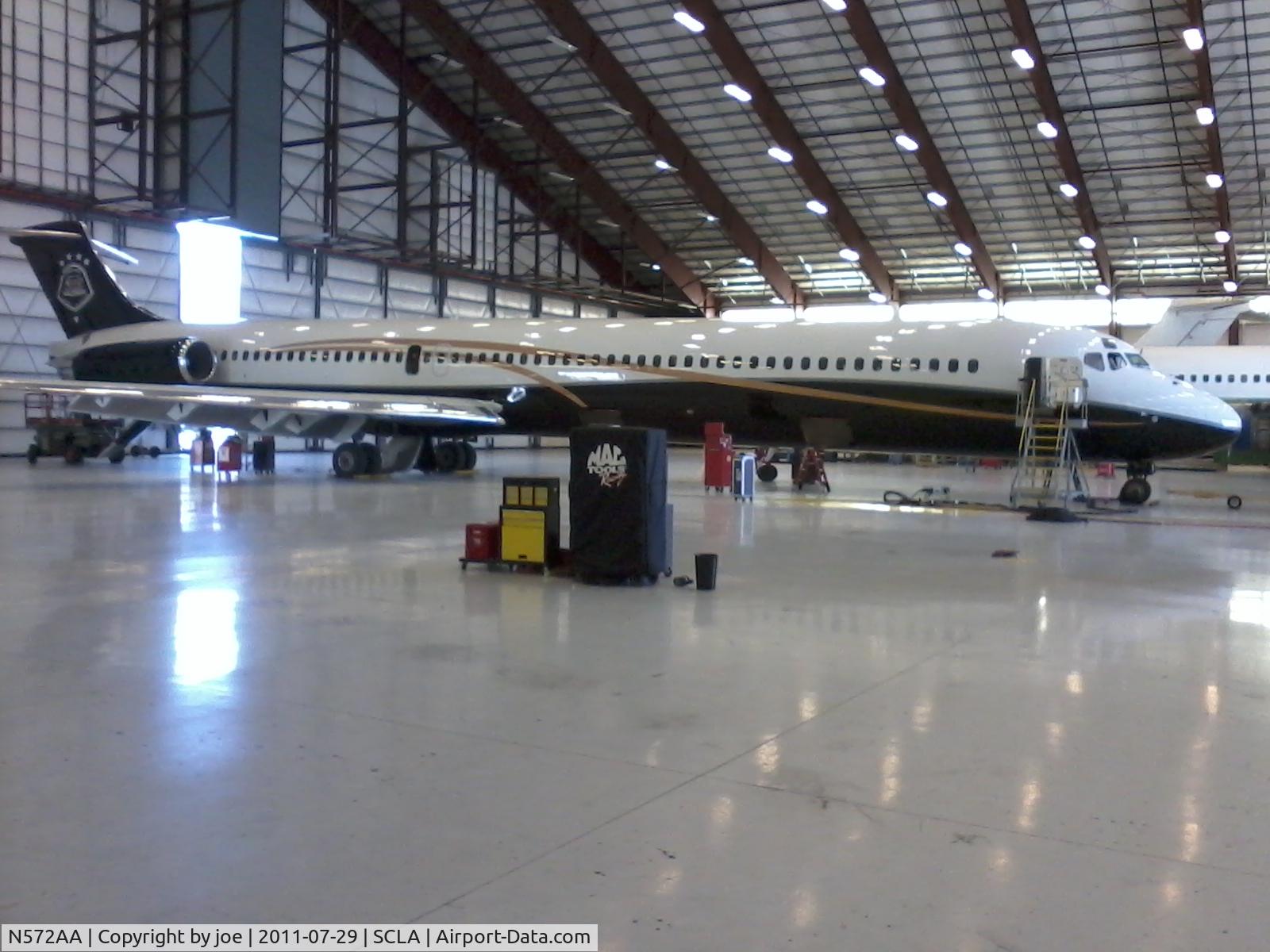 N572AA, 1987 McDonnell Douglas MD-83 (DC-9-83) C/N 49458, after C check 7-29-11