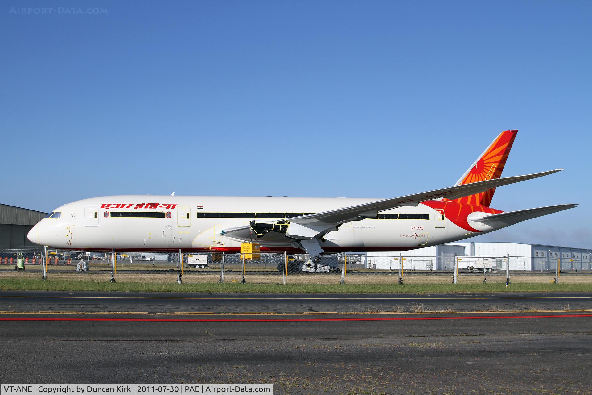 VT-ANE, 2013 Boeing 787-8 Dreamliner C/N 36280, In storage minus engines pending certification of the type