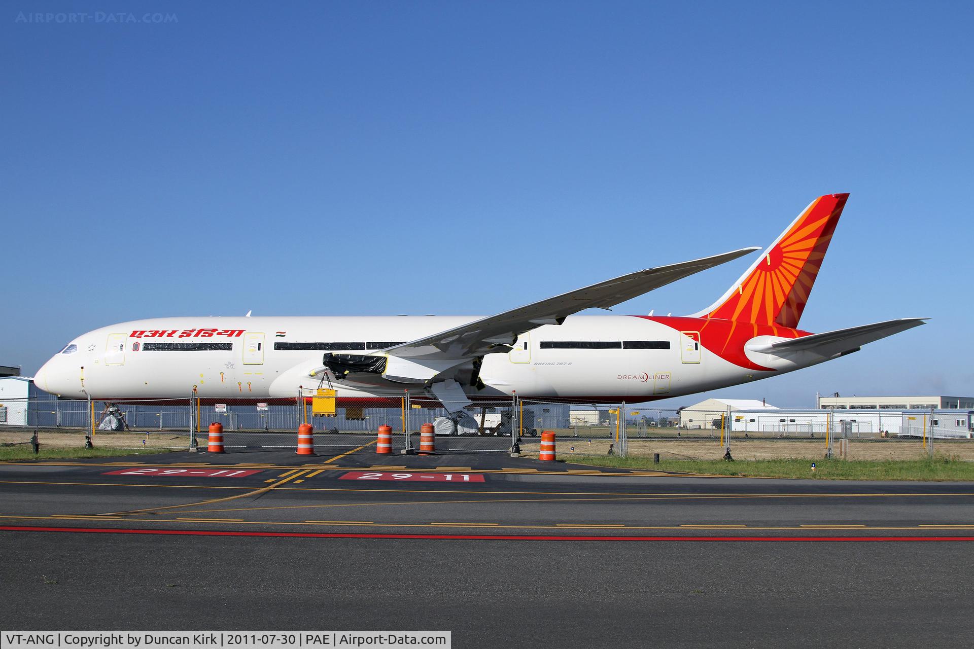 VT-ANG, 2011 Boeing 787-8 Dreamliner C/N 36275, Line #32 for Air India in storage minus engines pending certifcation
