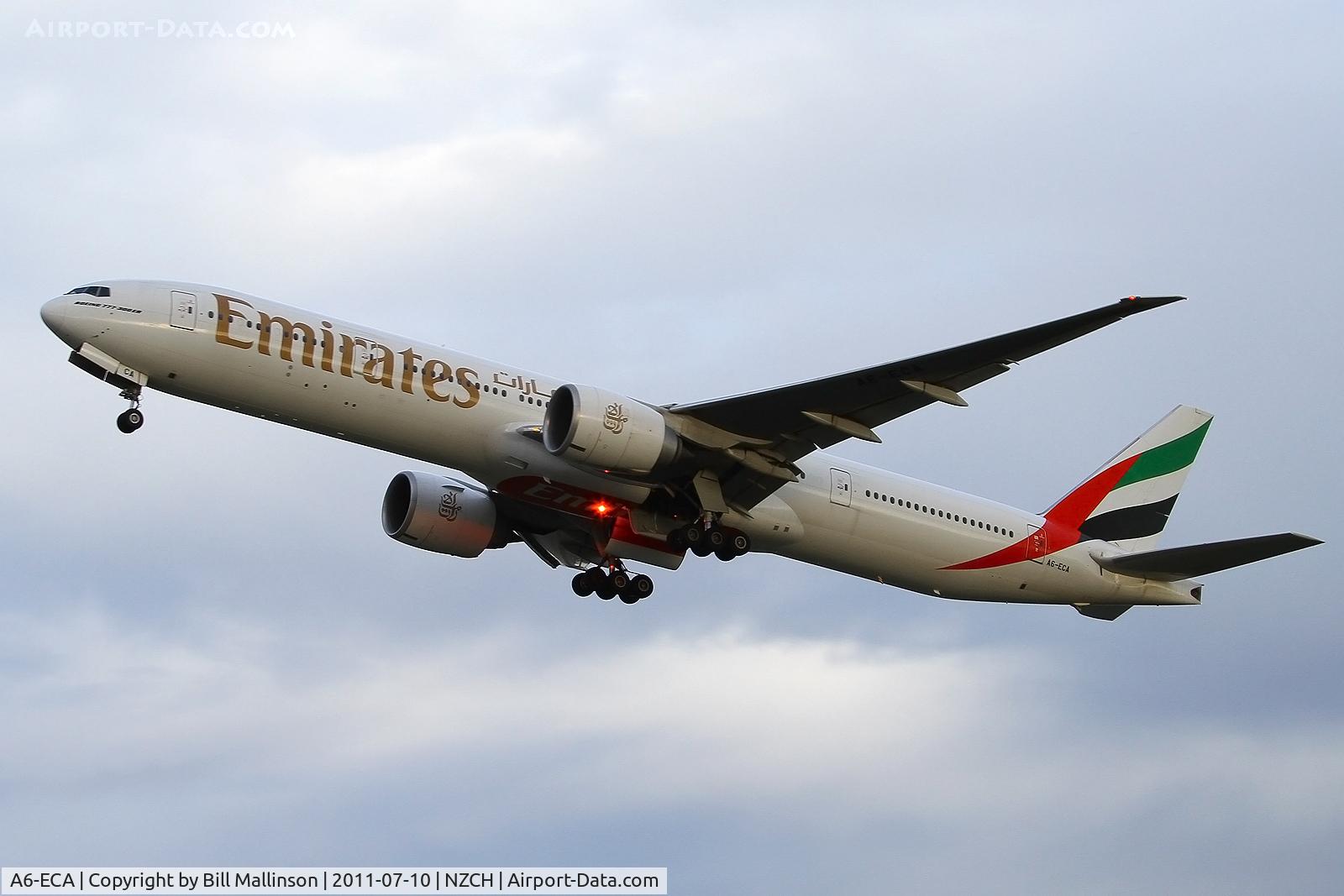 A6-ECA, 2006 Boeing 777-36N/ER C/N 32794, away from 02 as EK419 to DBX via SYD and BKK