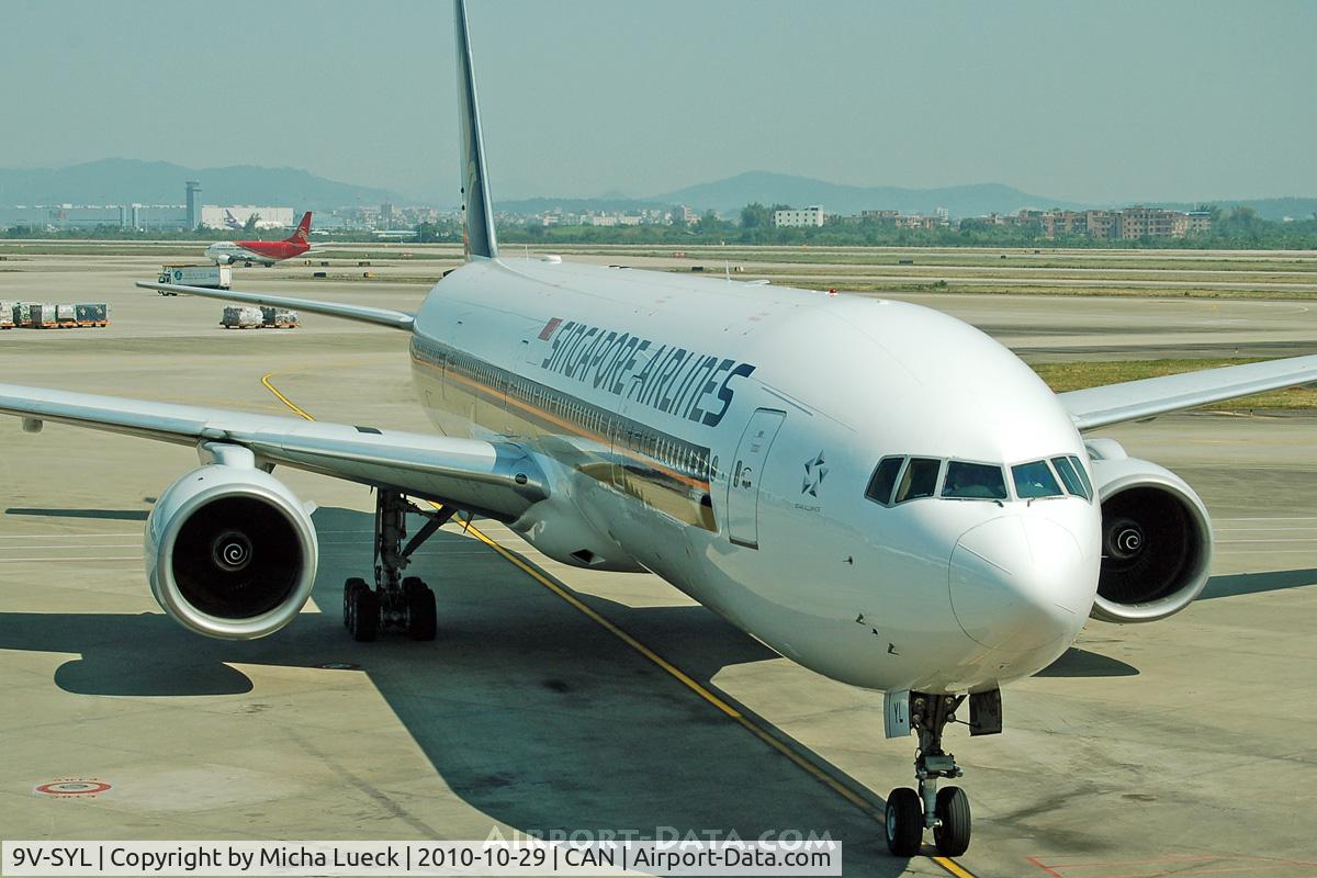9V-SYL, 2005 Boeing 777-312 C/N 33376, At Guangzhou