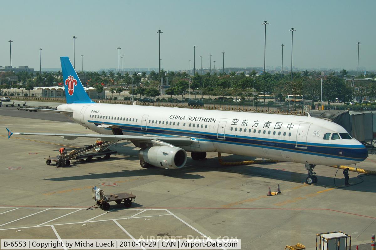 B-6553, 2009 Airbus A321-231 C/N 3920, At Guangzhou