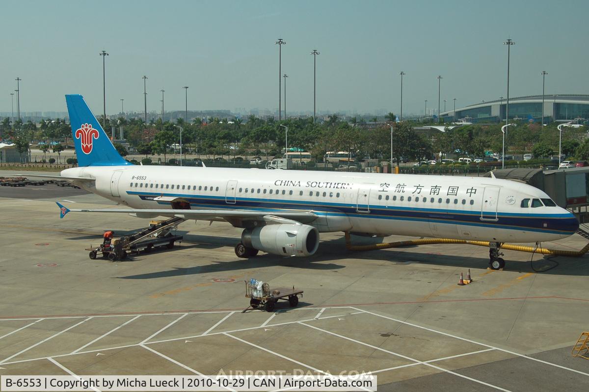 B-6553, 2009 Airbus A321-231 C/N 3920, At Guangzhou