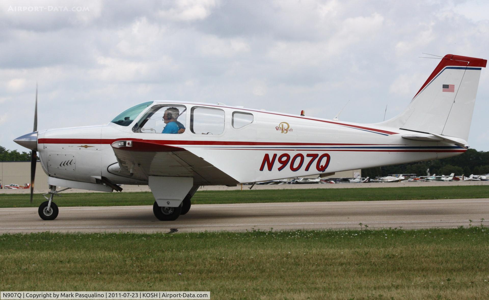 N907Q, 1962 Beech 35-A33 Debonair C/N CD-374, Beech A33