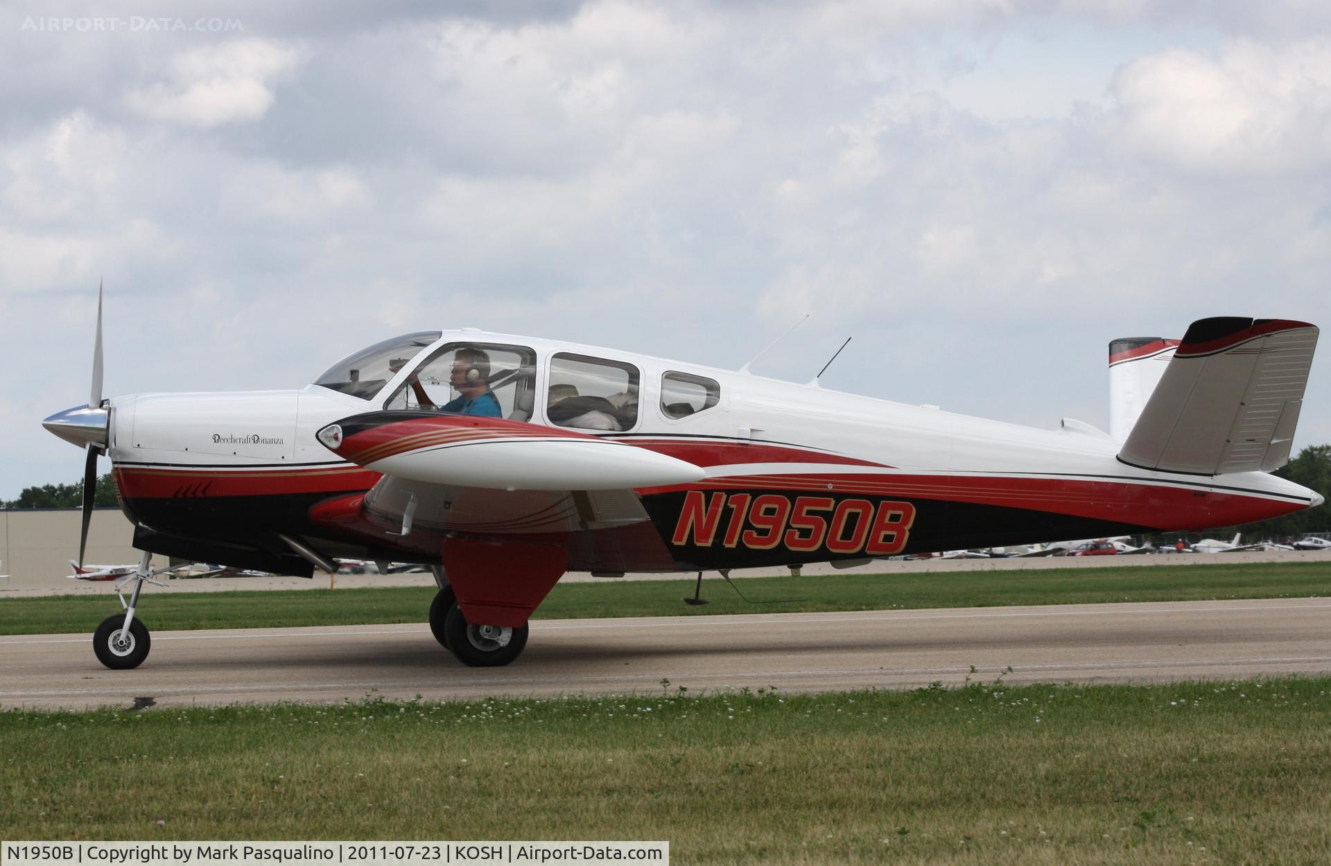 N1950B, 1950 Beech B35 C/N D-2206, Beech B35