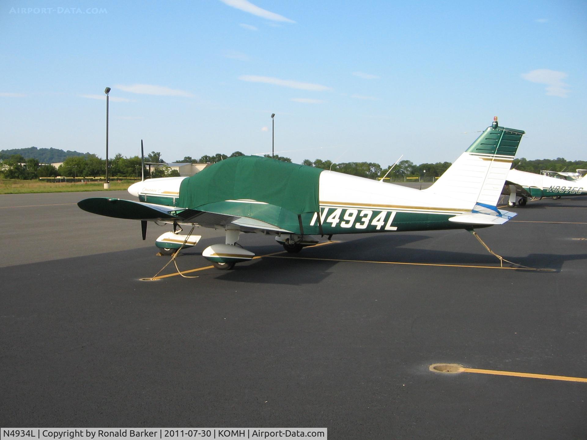 N4934L, 1967 Piper PA-28-180 C/N 28-4302, Orange
