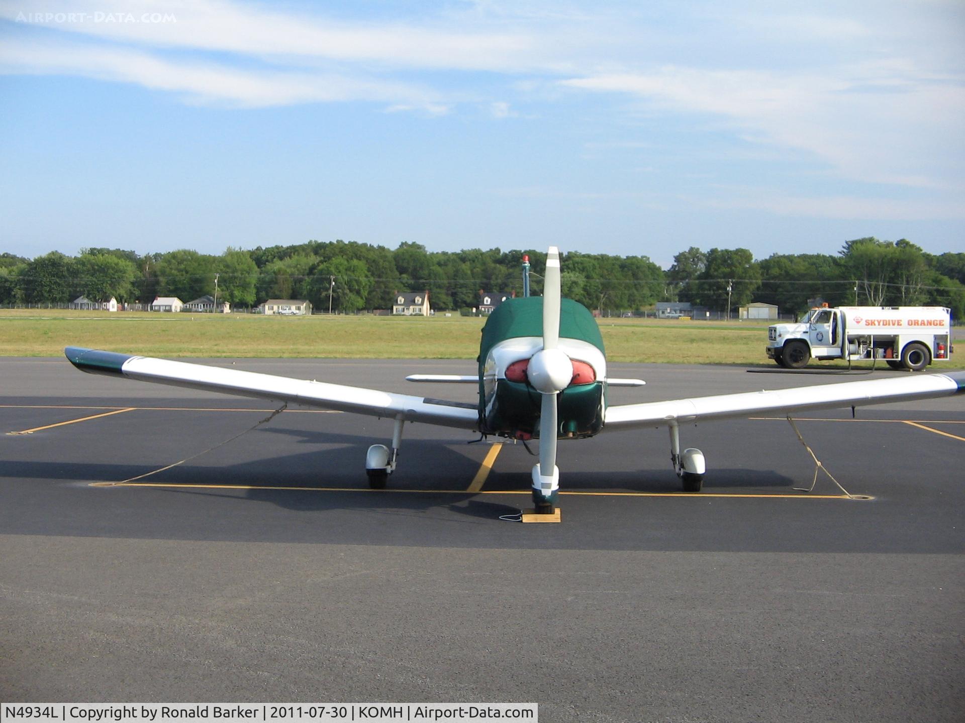 N4934L, 1967 Piper PA-28-180 C/N 28-4302, Orange