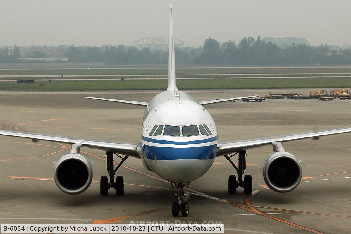 B-6034, Airbus A319-115 C/N 2237, At Chengdu
