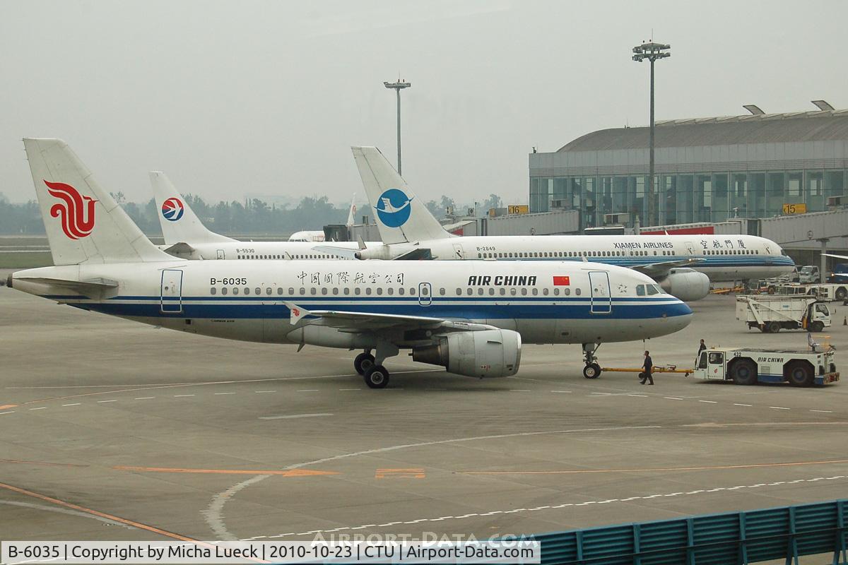 B-6035, Airbus A319-115 C/N 2269, At Chengdu