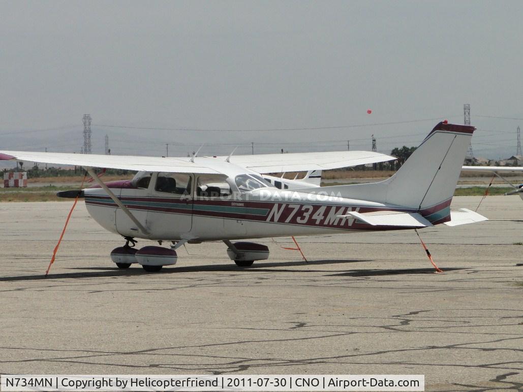 N734MN, 1977 Cessna 172N C/N 17268961, Parked west of the tower