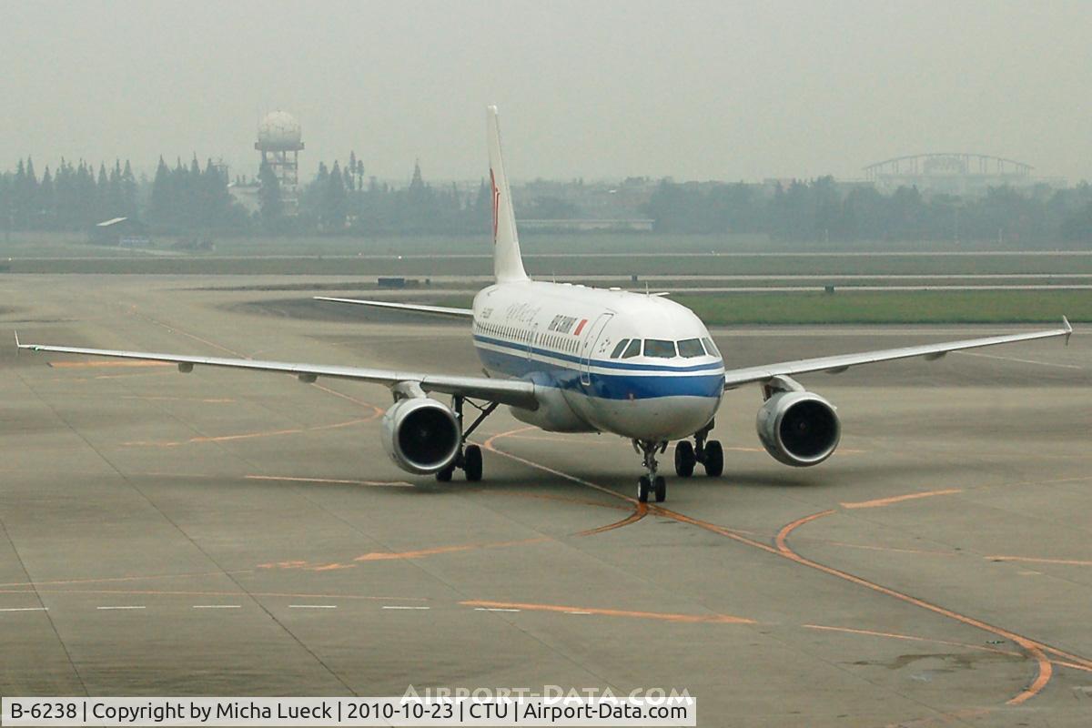 B-6238, 2007 Airbus A319-115 C/N 3250, At Chengdu