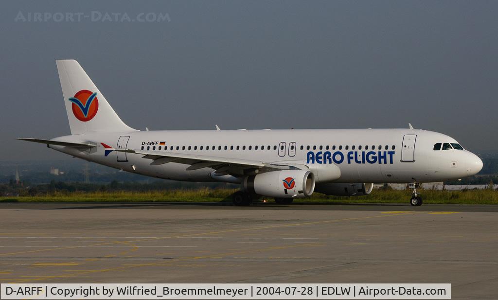 D-ARFF, 2004 Airbus A320-232 C/N 2128, AERO FLIGHT / Taxiing to Runway 24.