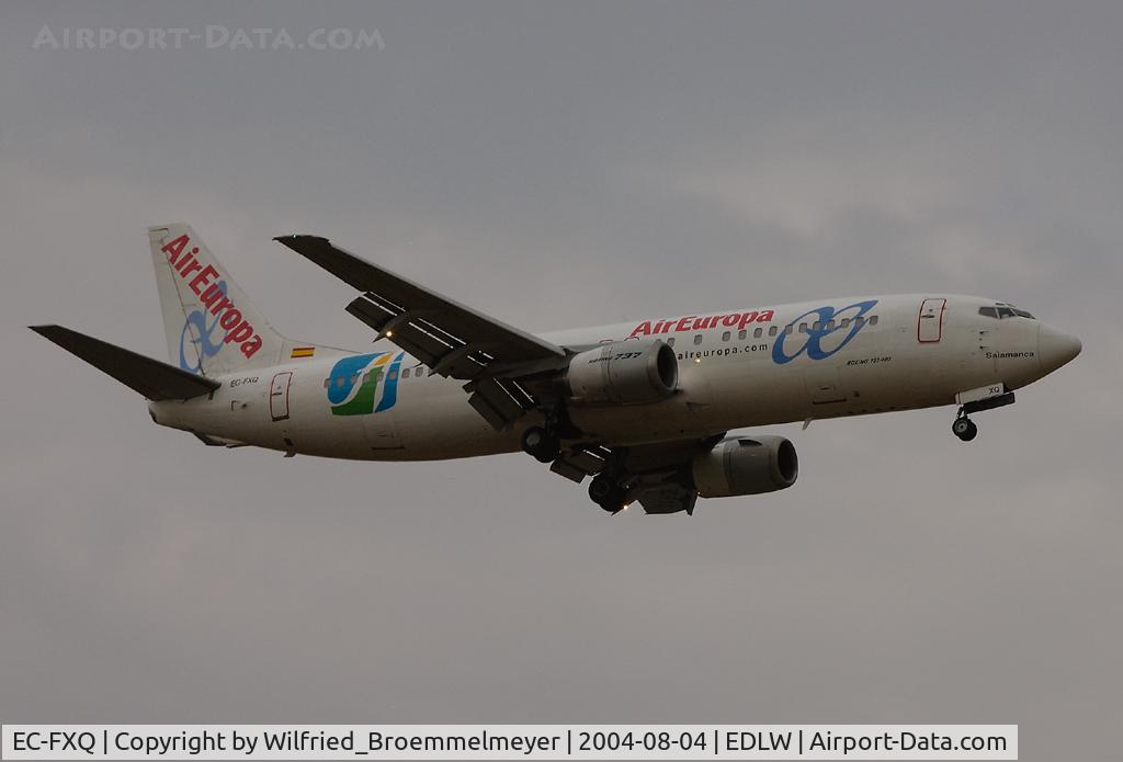EC-FXQ, 1991 Boeing 737-4Q8 C/N 24707, AIR EUROPA / On Approach to Runway 24.