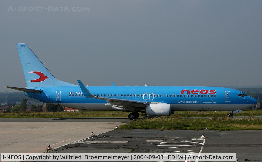 I-NEOS, 2002 Boeing 737-86N C/N 32733, NEOS / Taxiing to Runway 24 for take off.