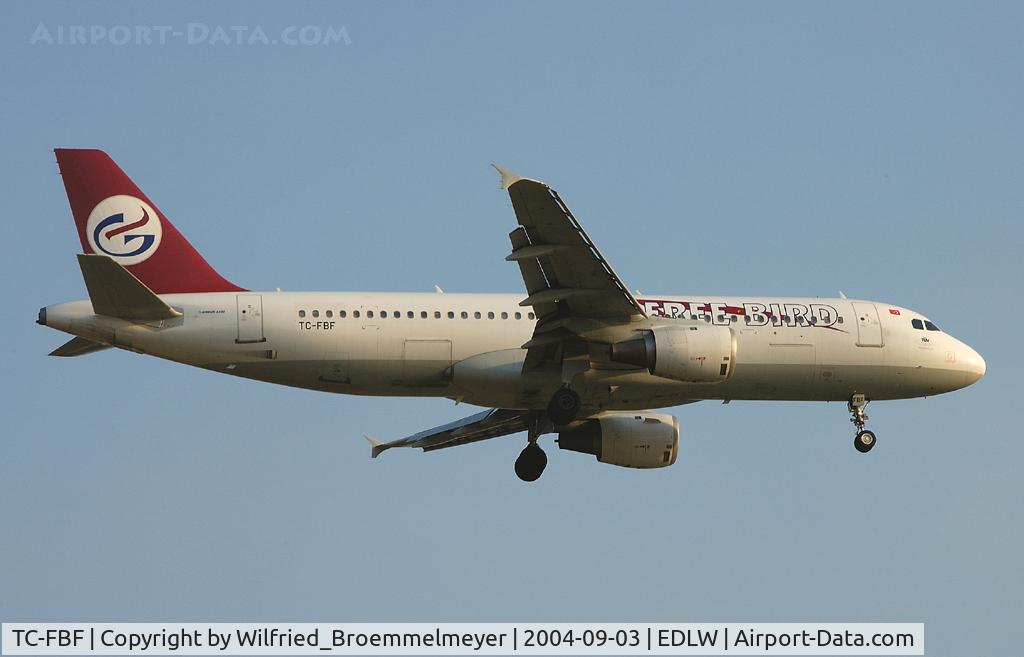TC-FBF, 1991 Airbus A320-211 C/N 288, FREEBIRD AIRLINES / On approach to Runway 24.