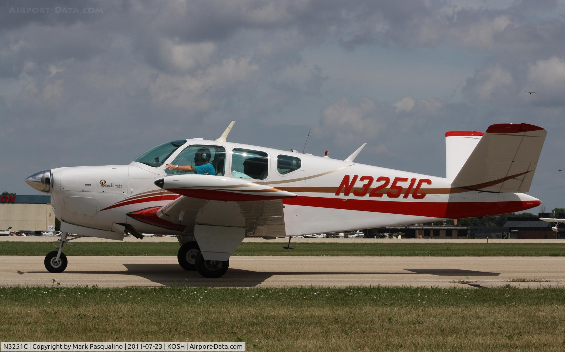 N3251C, 1954 Beech E35 C/N D-3916, Beech E35