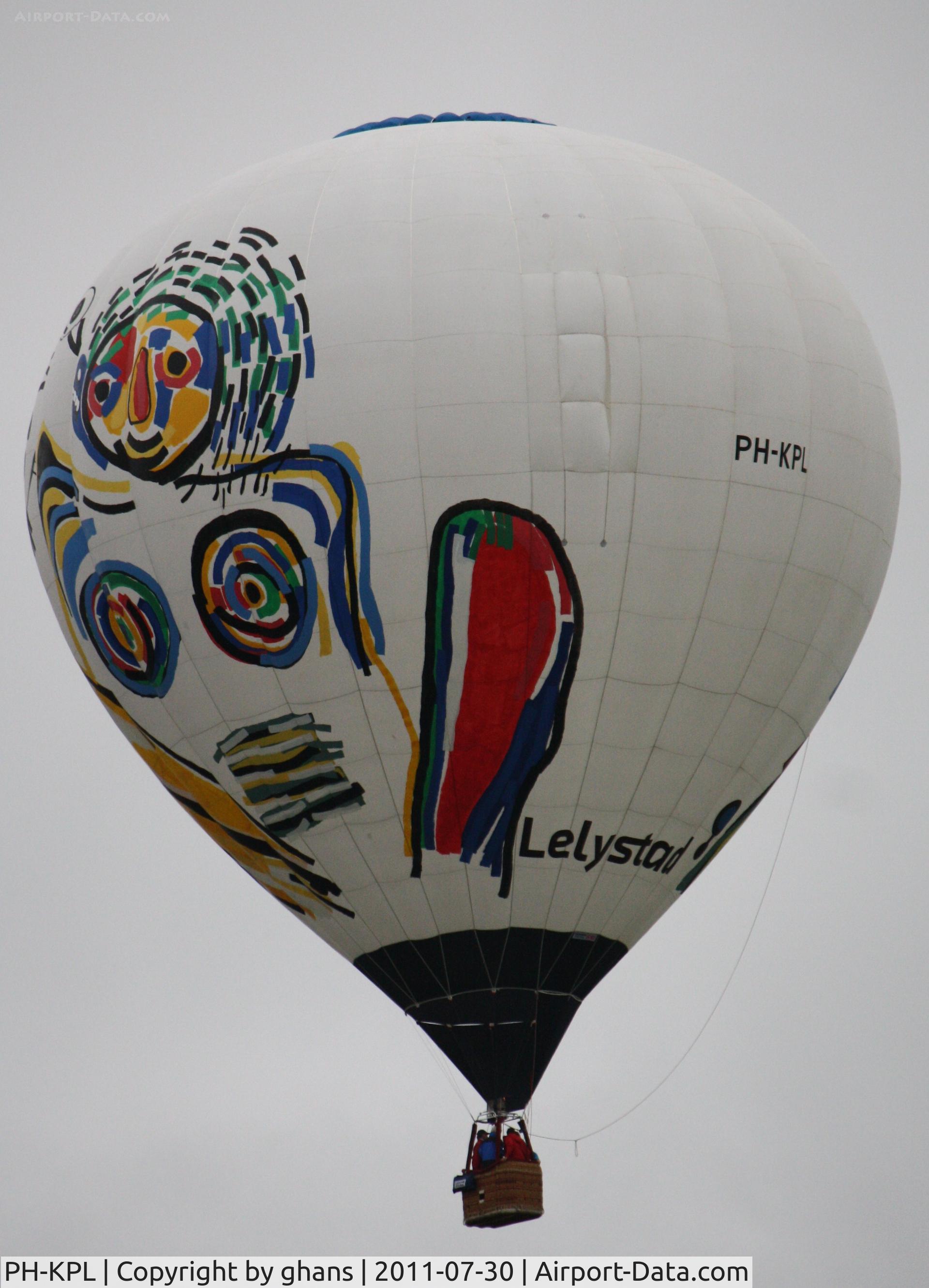 PH-KPL, 2010 Cameron Balloons Z-105 C/N 11436, Lelystad