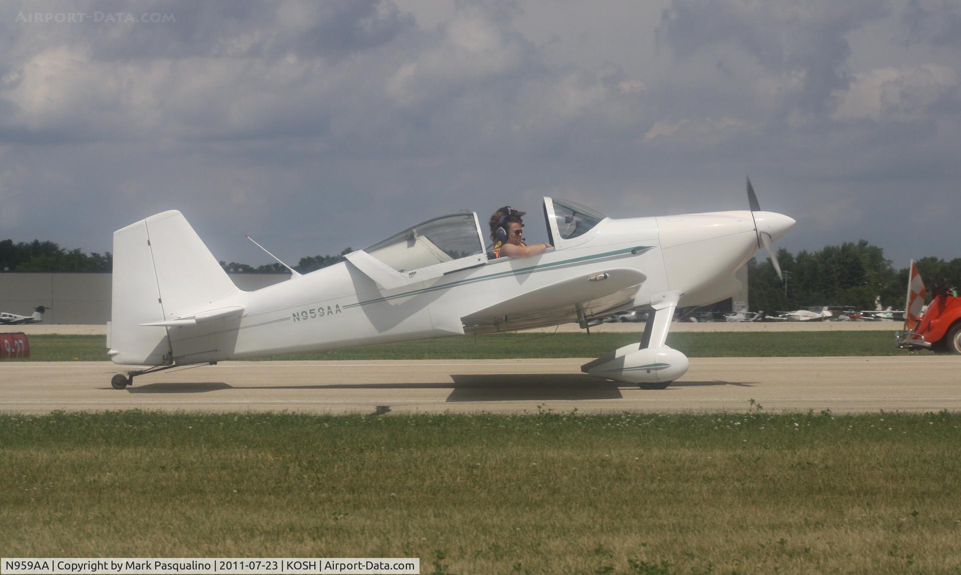 N959AA, 2001 Vans RV-6 C/N 23841, Vans RV-6