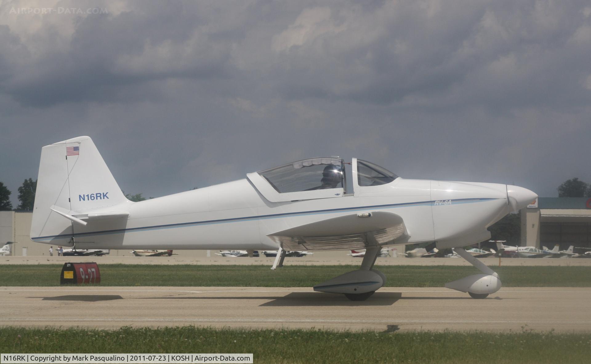 N16RK, 1995 Vans RV-6A C/N 20254, Vans RV-6A