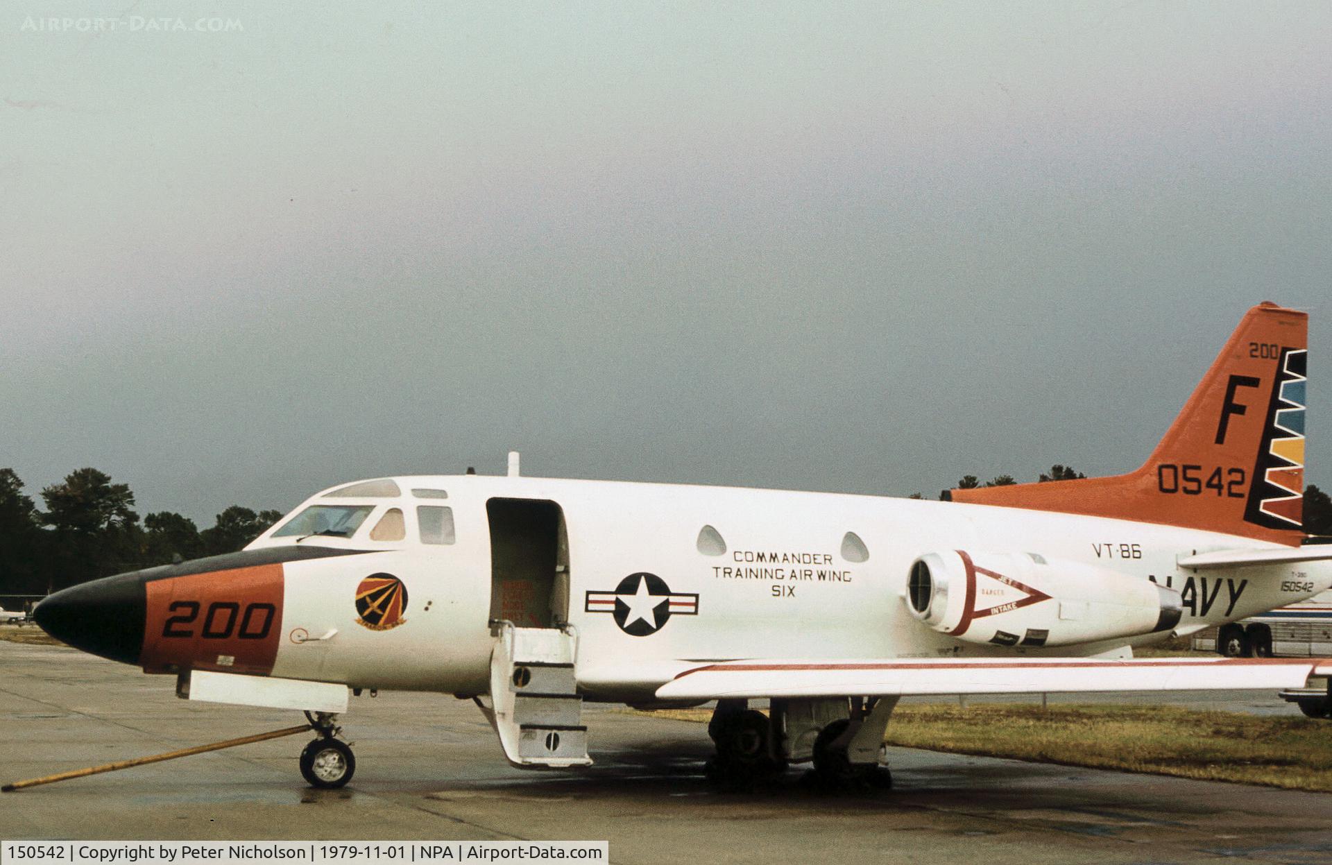 150542, North American T-39D Sabreliner C/N 277-1, T-39D Sabreliner of Training Squadron VT-86 at Pensacola in Novembr 1979.
