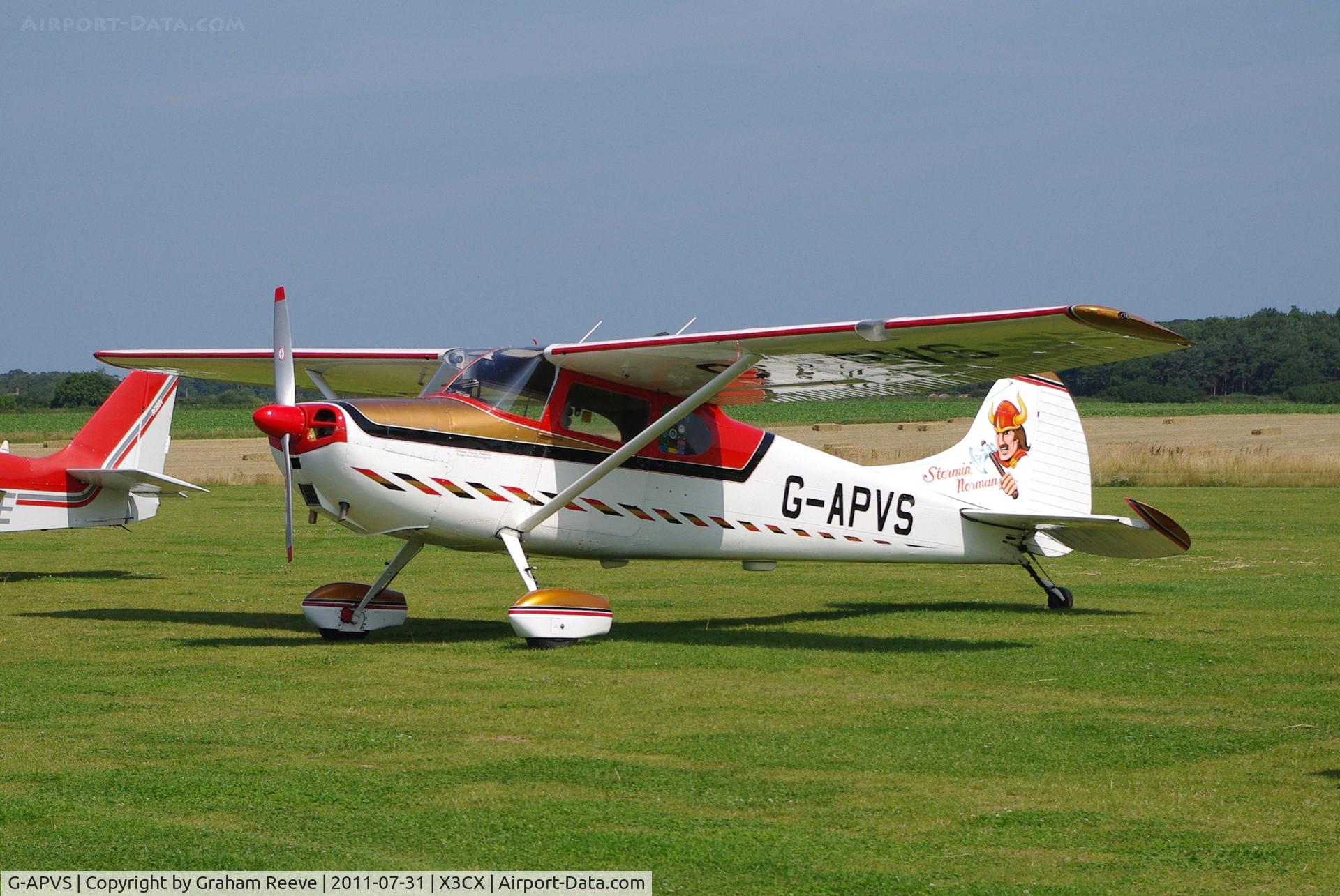G-APVS, 1957 Cessna 170B C/N 26156, Parked at Northrepps.