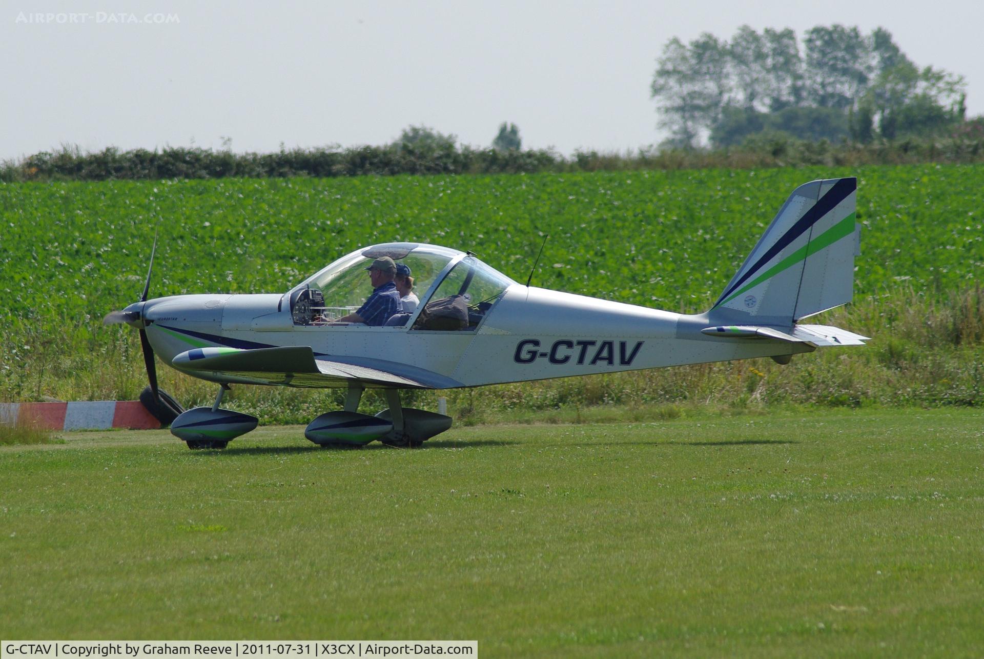 G-CTAV, 2004 Cosmik EV-97 TeamEurostar UK C/N 2129, At Northrepps.