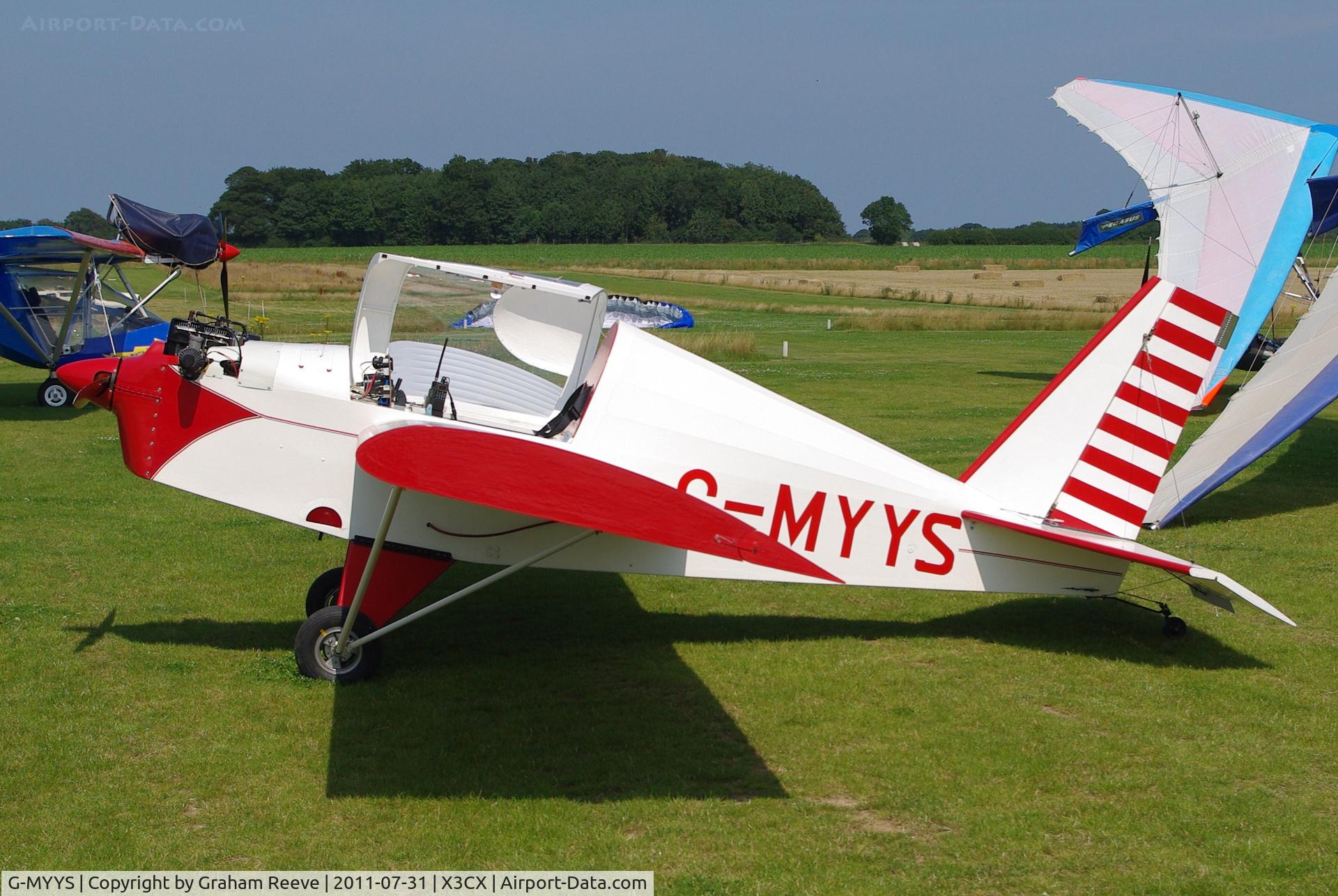 G-MYYS, 1995 Team Mini-Max C/N PFA 186-11989, Parked at Northrepps.