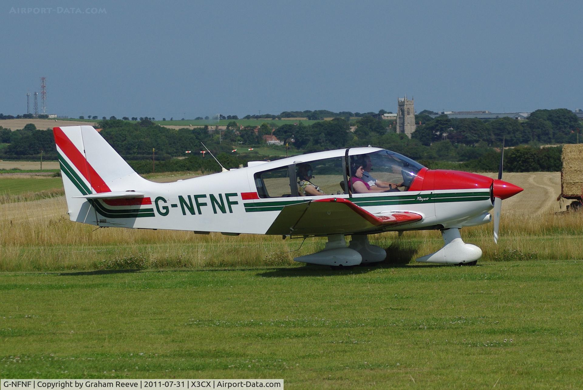 G-NFNF, 1991 Robin DR-400-180 Regent Regent C/N 2047, At Northrepps.
